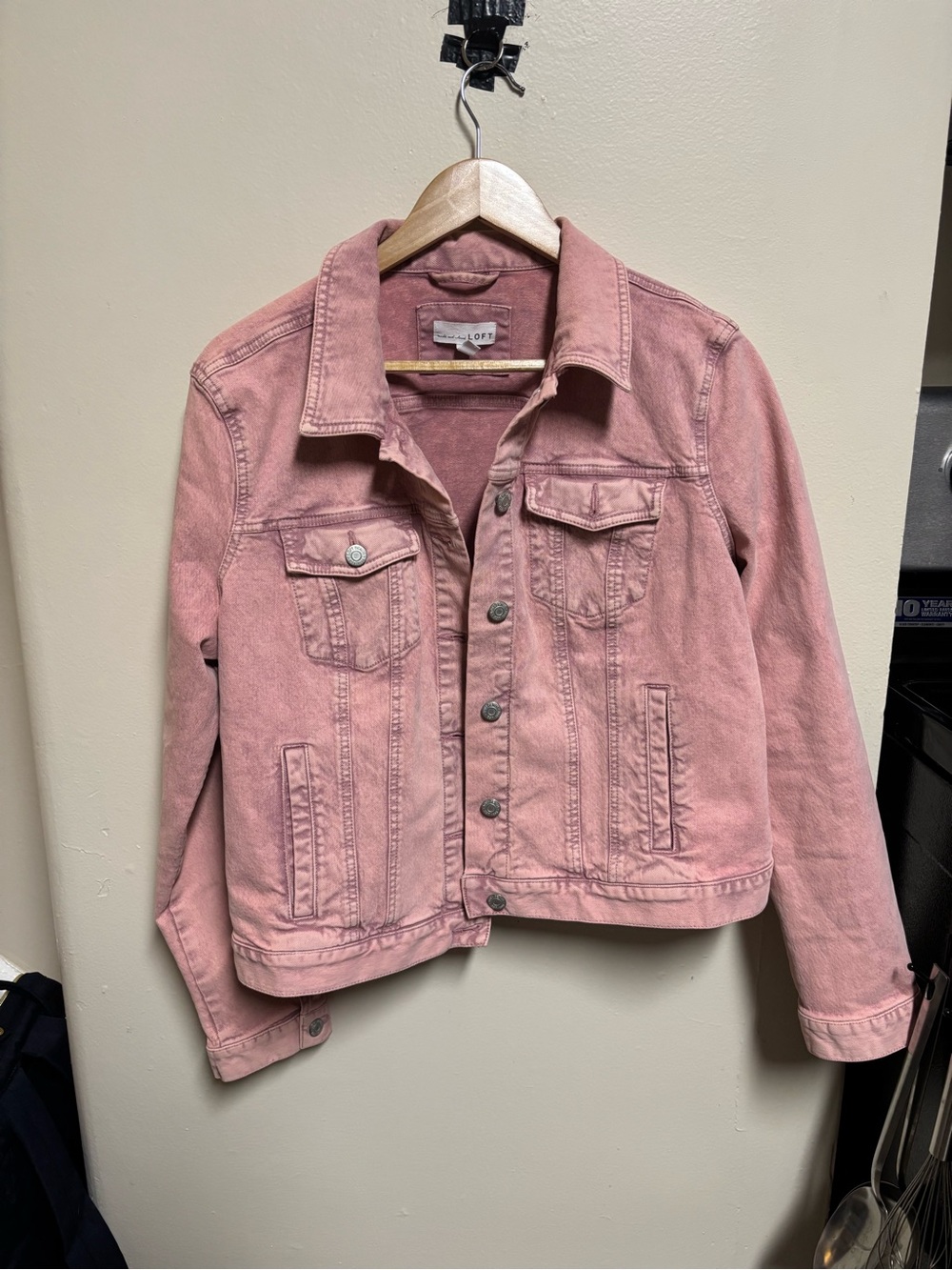 LOFT Pink Denim Jacket